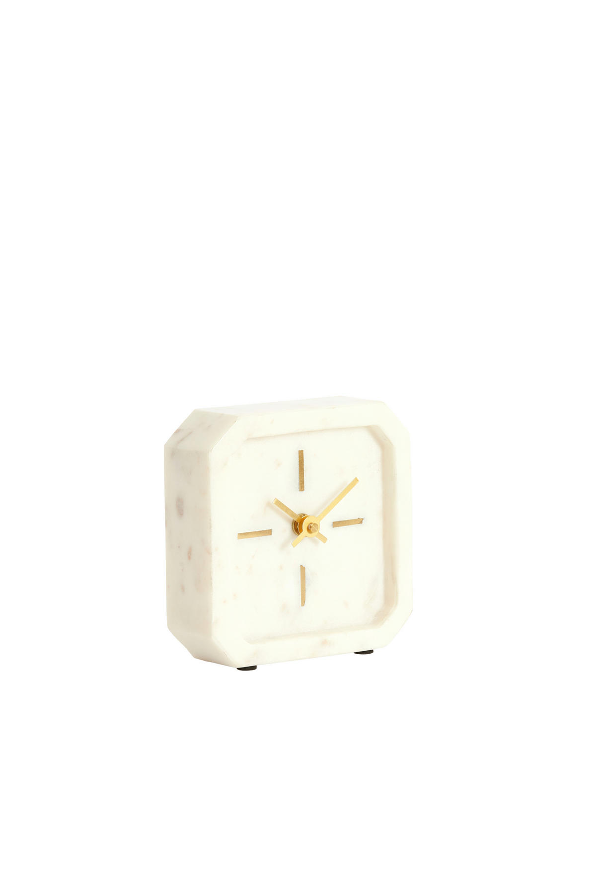 TISCHUHR PABLIA Weiß  - Weiß, Basics, Stein (13/4/13cm) - Light & Living