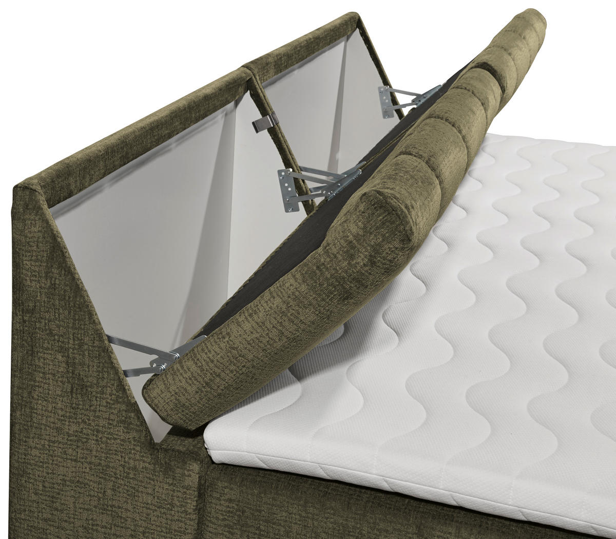 KONTINENTALSÄNG 240/200 cm  i grön  - grön, Modern, trämaterial/textil (240/200cm) - MID.YOU