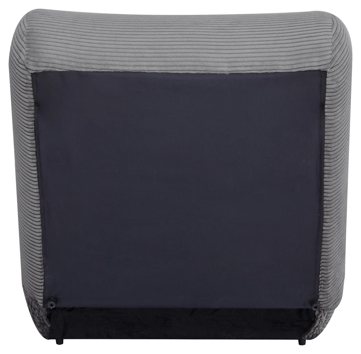 SCHLAFSESSEL in Cord Grau  - Grau, Design, Textil (81/88/160cm) - Livetastic