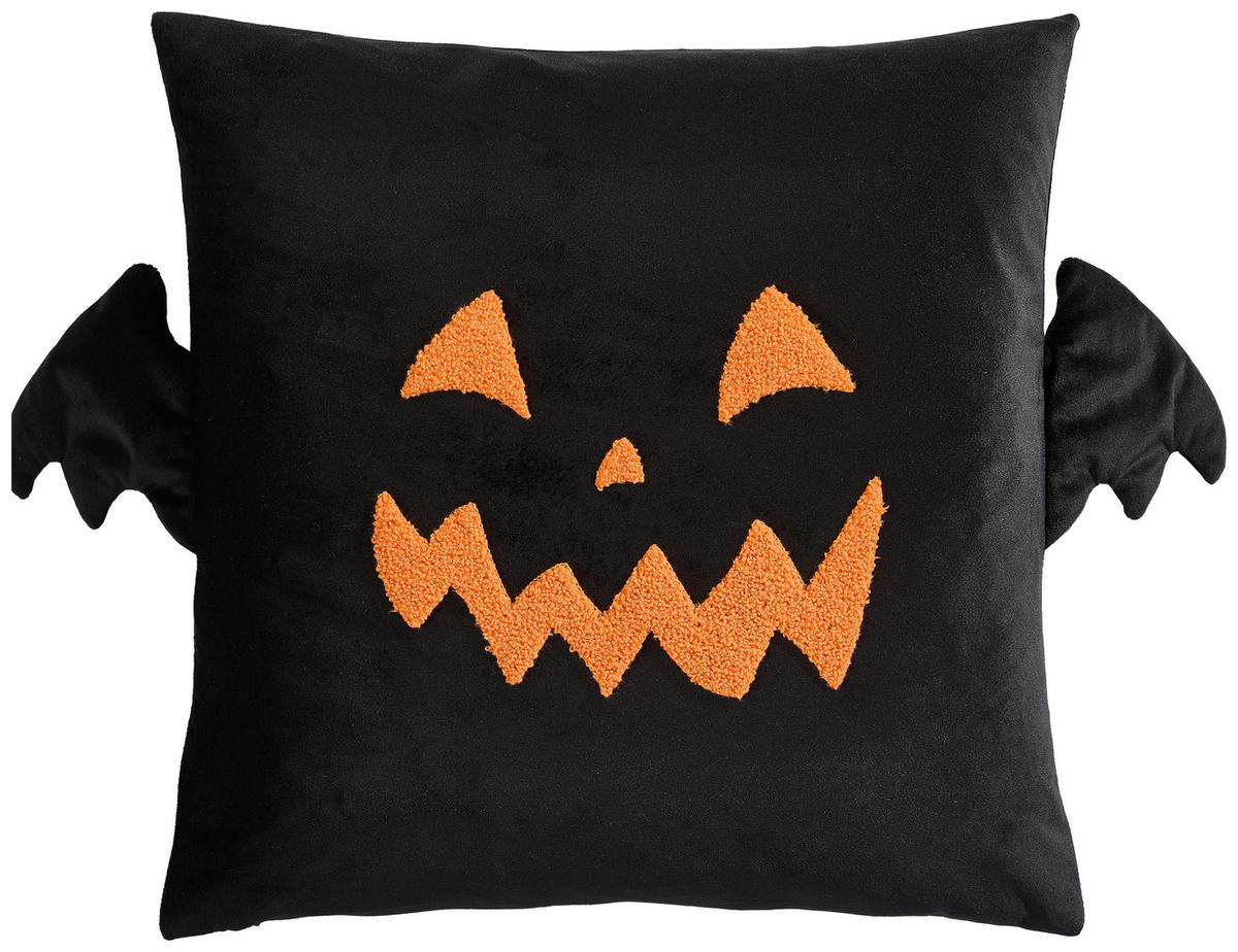 KISSENHÜLLE 45/45 cm  - Schwarz, Design, Textil (45/45cm) - Novel