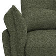 ECKSOFA in Bouclé Olivgrün  - Schwarz/Olivgrün, Design, Textil/Metall (250/220cm) - Xora