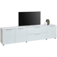NIZKA OMARICA bela, visoki sijaj  - barve kroma/bela, Basics, umetna masa/steklo (225/54/40cm) - Voleo