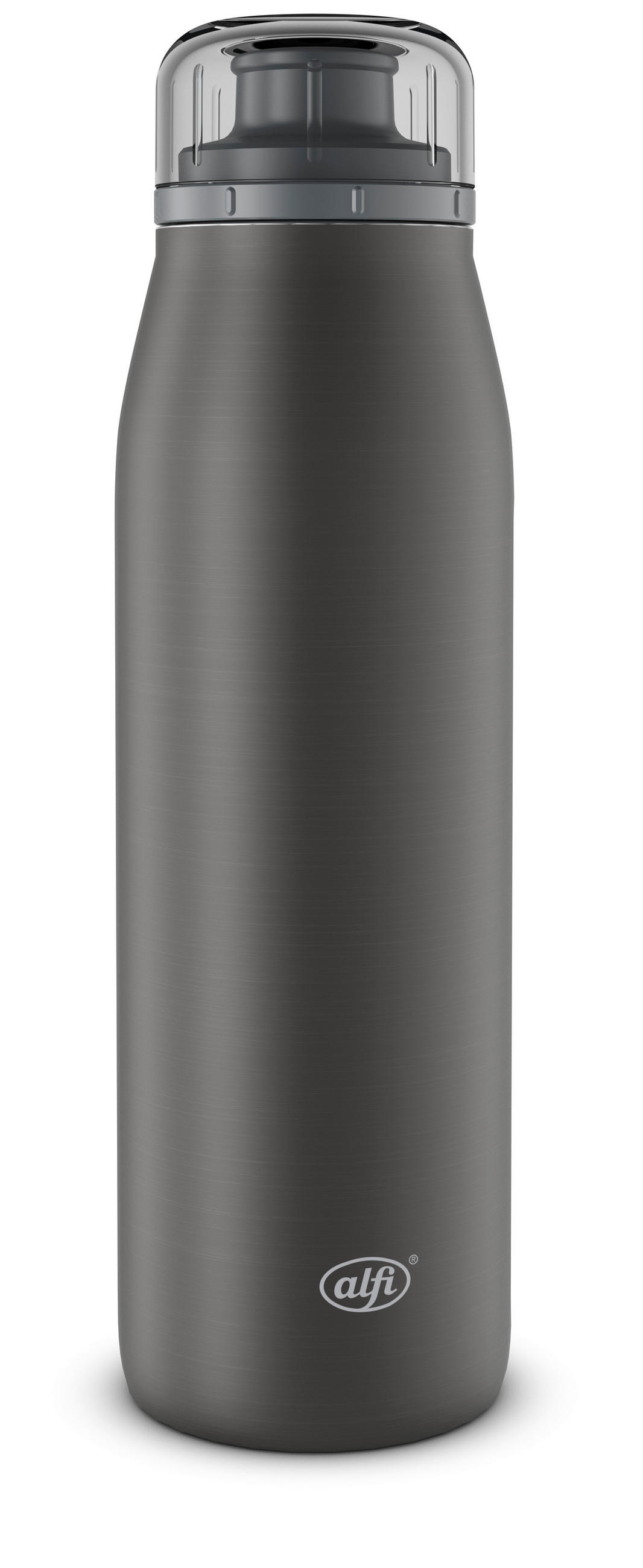 ISOLIERFLASCHE ISO Bottle 0,35 L  - Schwarz, Design, Metall (0,50l) - Alfi