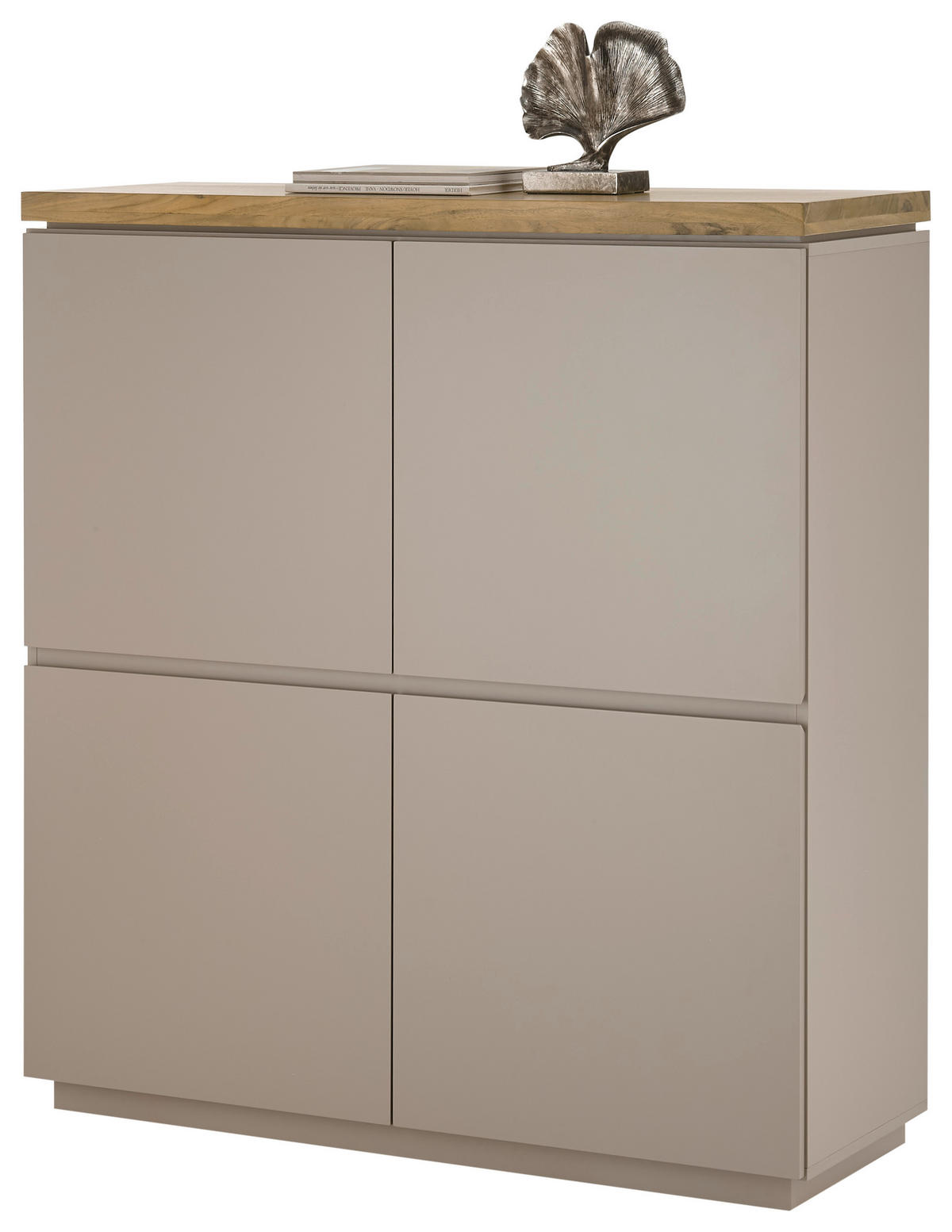 HIGHBOARD Palamos  in 113/123/40 cm  - Naturfarben/Grau, Basics, Holz/Holzwerkstoff (113/123/40cm)