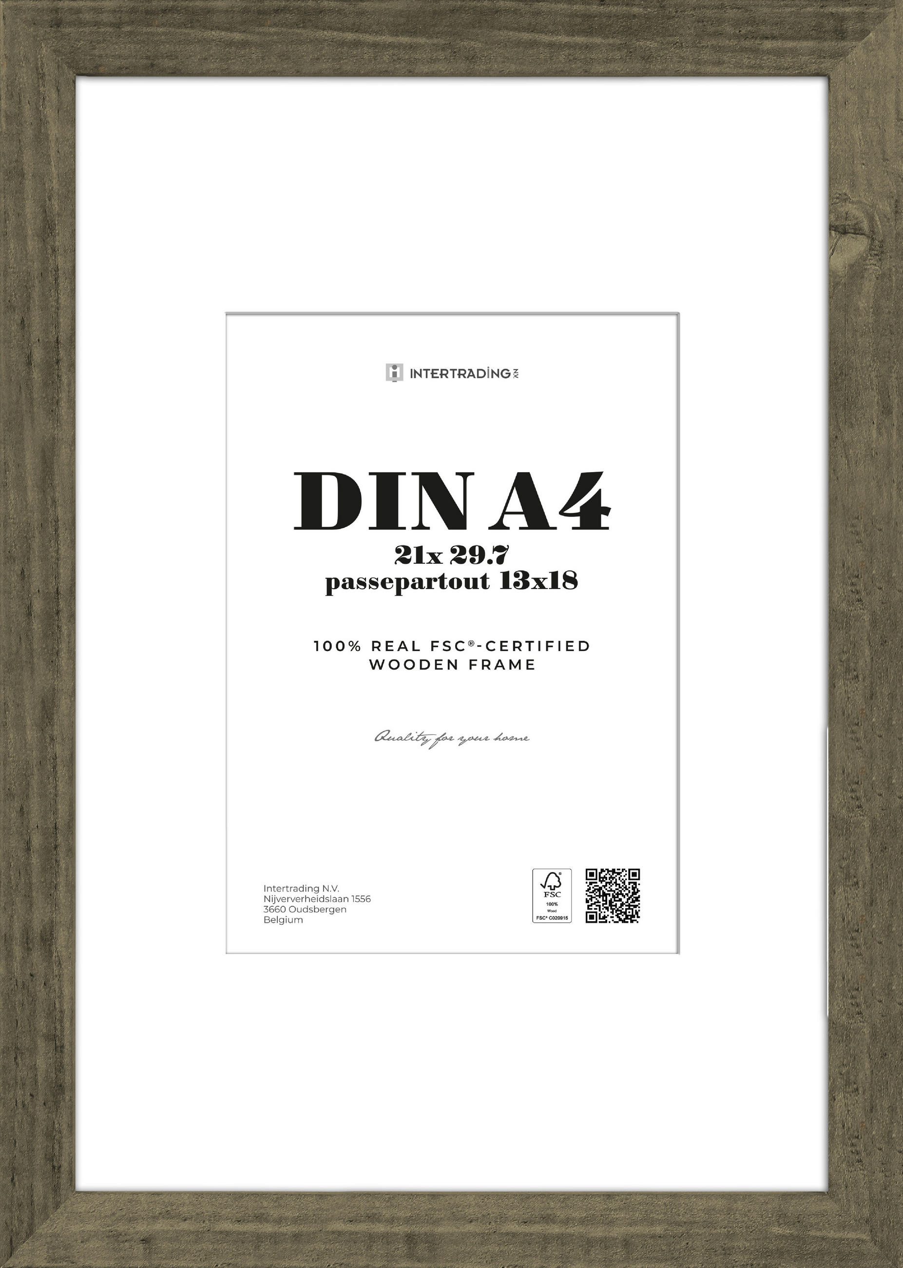 BILDERRAHMEN Wengefarben  - Wengefarben, Basics, Holzwerkstoff (24,1/33/2,7cm)