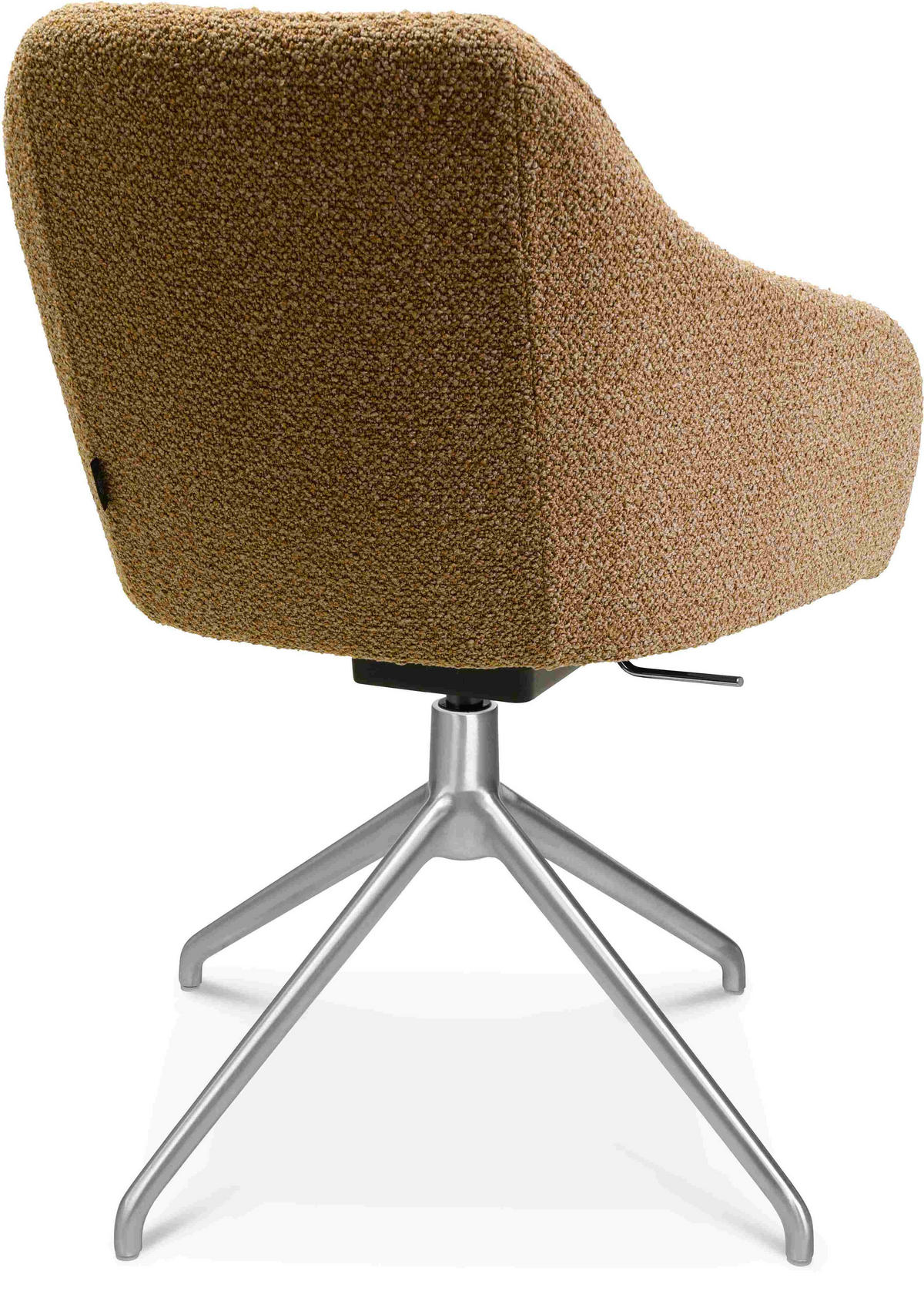 ARMLEHNSTUHL  in Aluminium Flachgewebe  - Alufarben, Design, Textil/Metall (58/81,5-84,5/60cm) - Johann Jakob