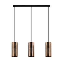 ZÁVĚSNÉ SVÍTIDLO, 89/13/110 cm  - barva růžového zlata/černá, Design, kov (89/13/110cm) - Eglo