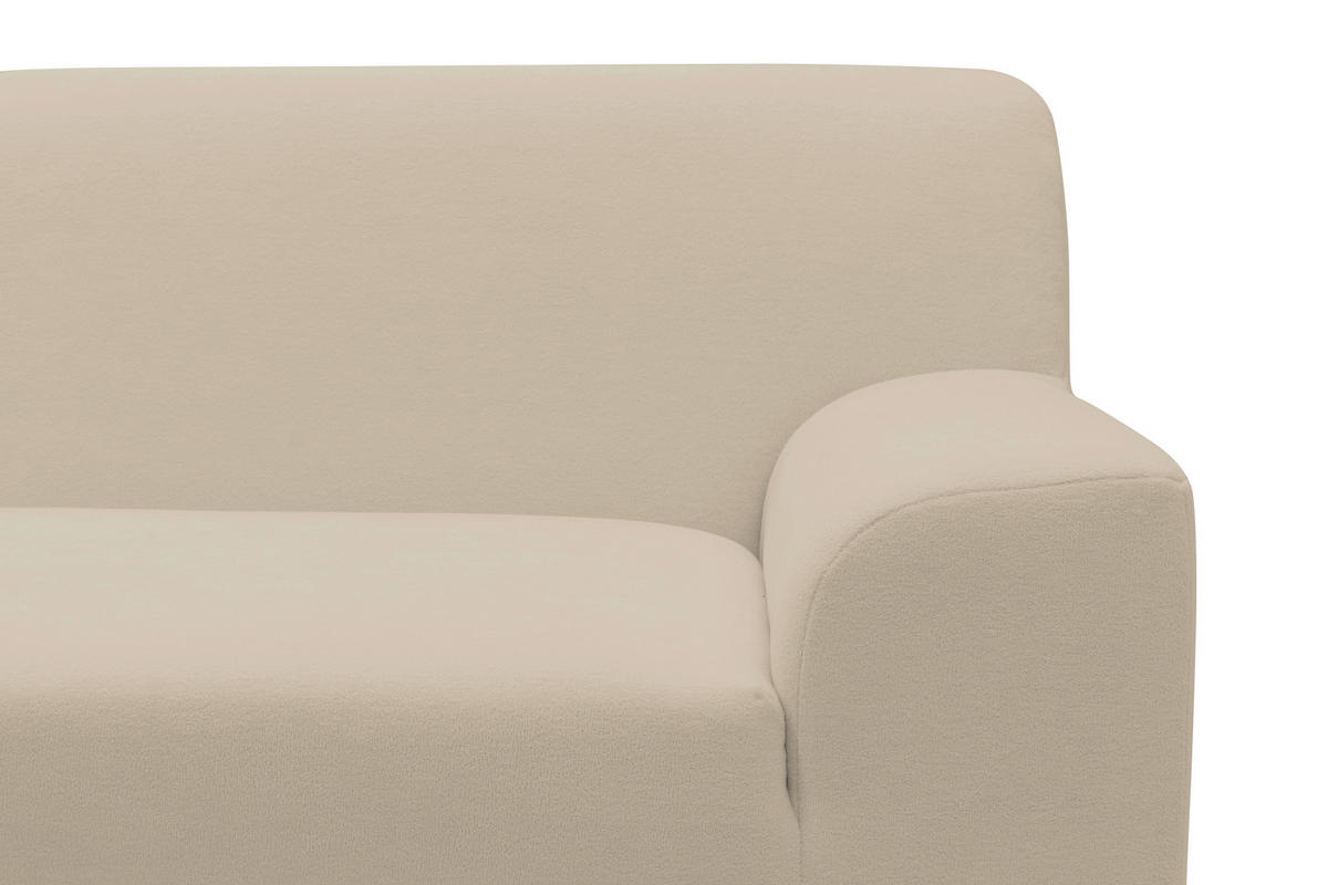 ECKSOFA CAPRI 2 Beige Mikrofaser Zierkissen  - Beige/Schwarz, Basics, Kunststoff/Textil (146/241cm) - MID.YOU