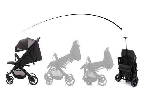 BUGGY Styler Elite  - Schwarz, Basics, Textil/Metall (105/70/51cm) - Fillikid