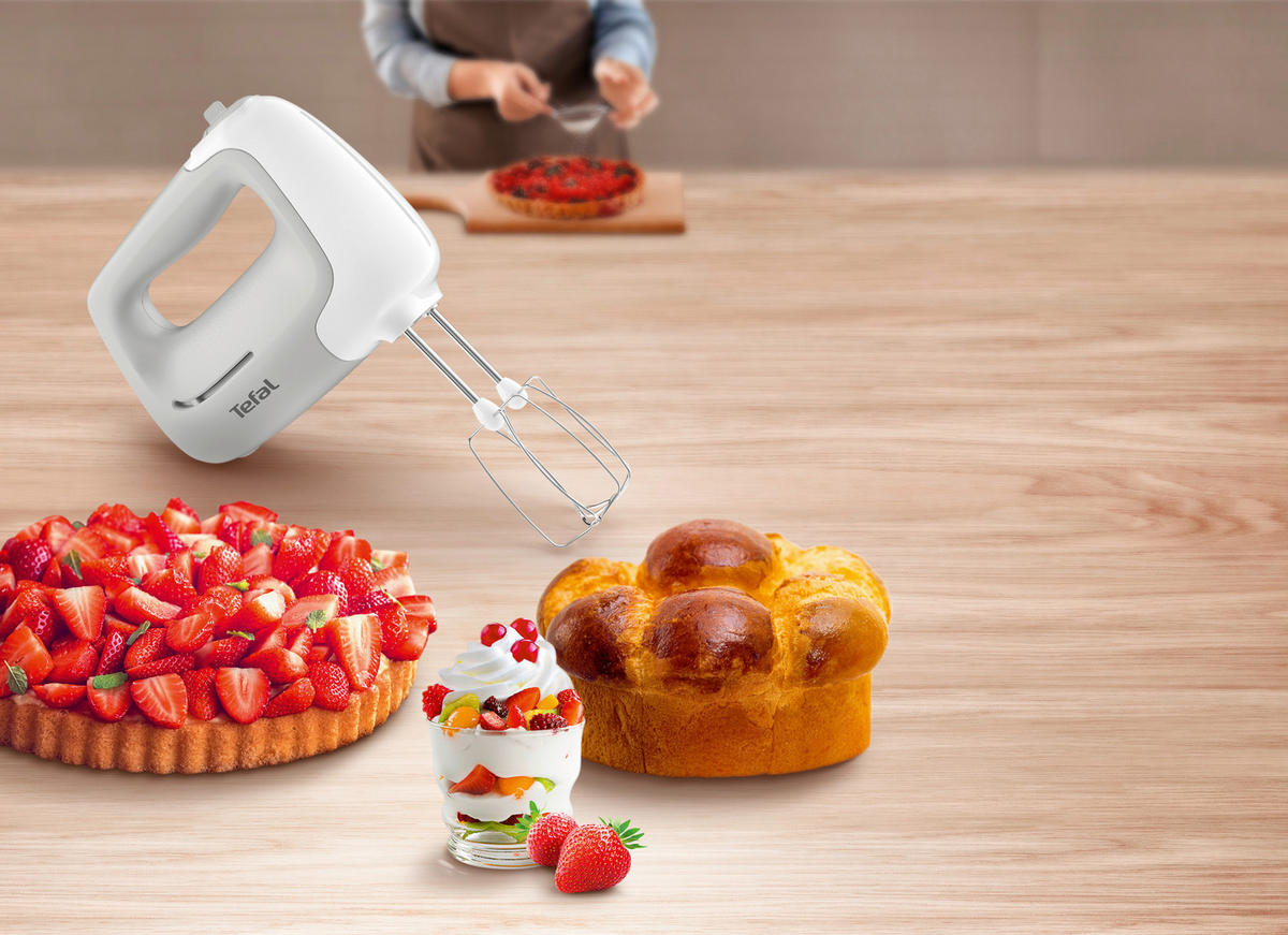 HANDMIXER  - Weiß, Basics, Kunststoff (11,4/21,7/21cm) - Tefal