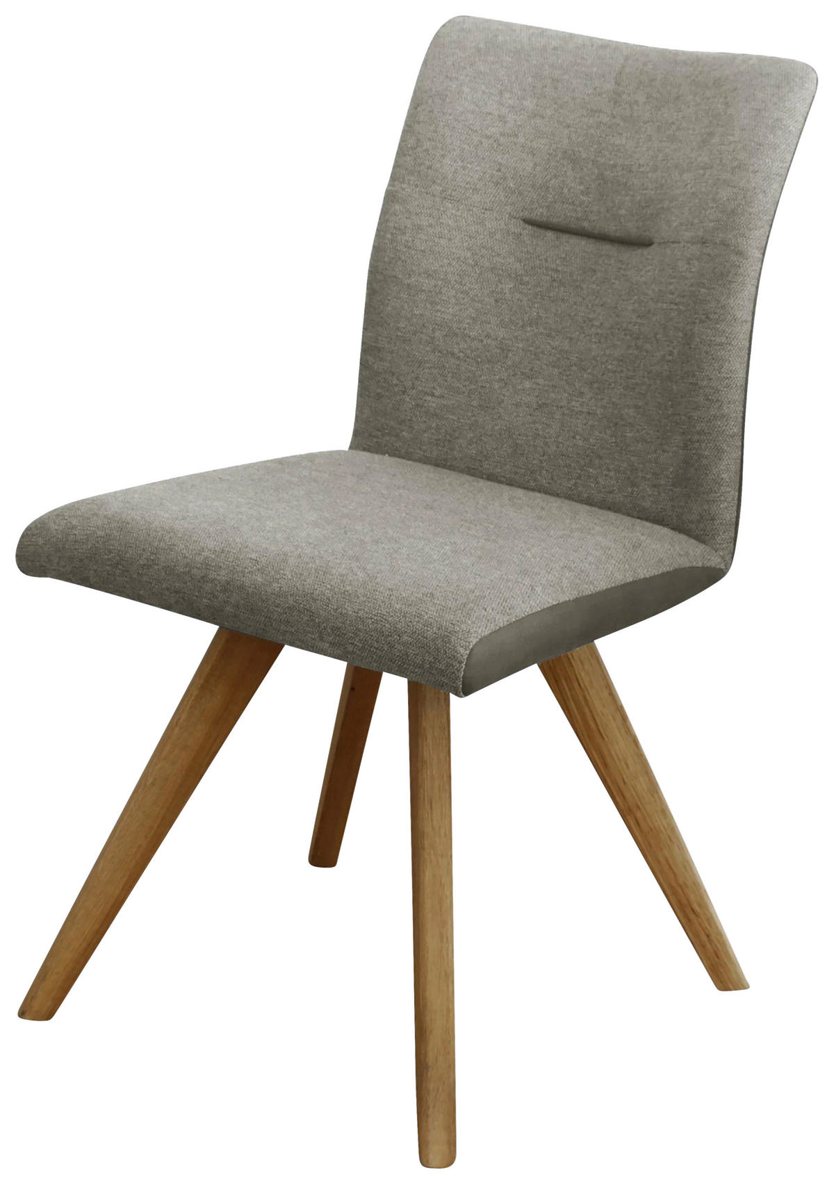 STUHL  in Webstoff Holz, Textil  - Eichefarben/Dunkelgrau, KONVENTIONELL, Holz/Textil (51,5/87,5/63cm) - Linea Natura