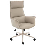 DREHSTUHL  in Lederlook Taupe  - Taupe, MODERN, Kunststoff/Textil (67/111-121/65cm) - Novel