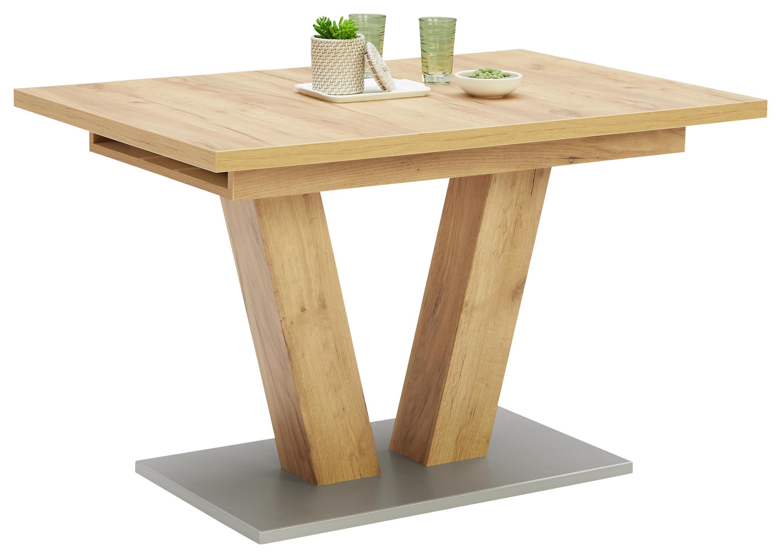 Esstisch in Holzwerkstoff 120(165)/80/76 cm