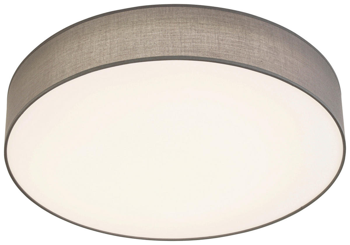 LED-DECKENLEUCHTE - Weiß/Grau, Trend, Kunststoff/Textil (60/11cm) - Novel