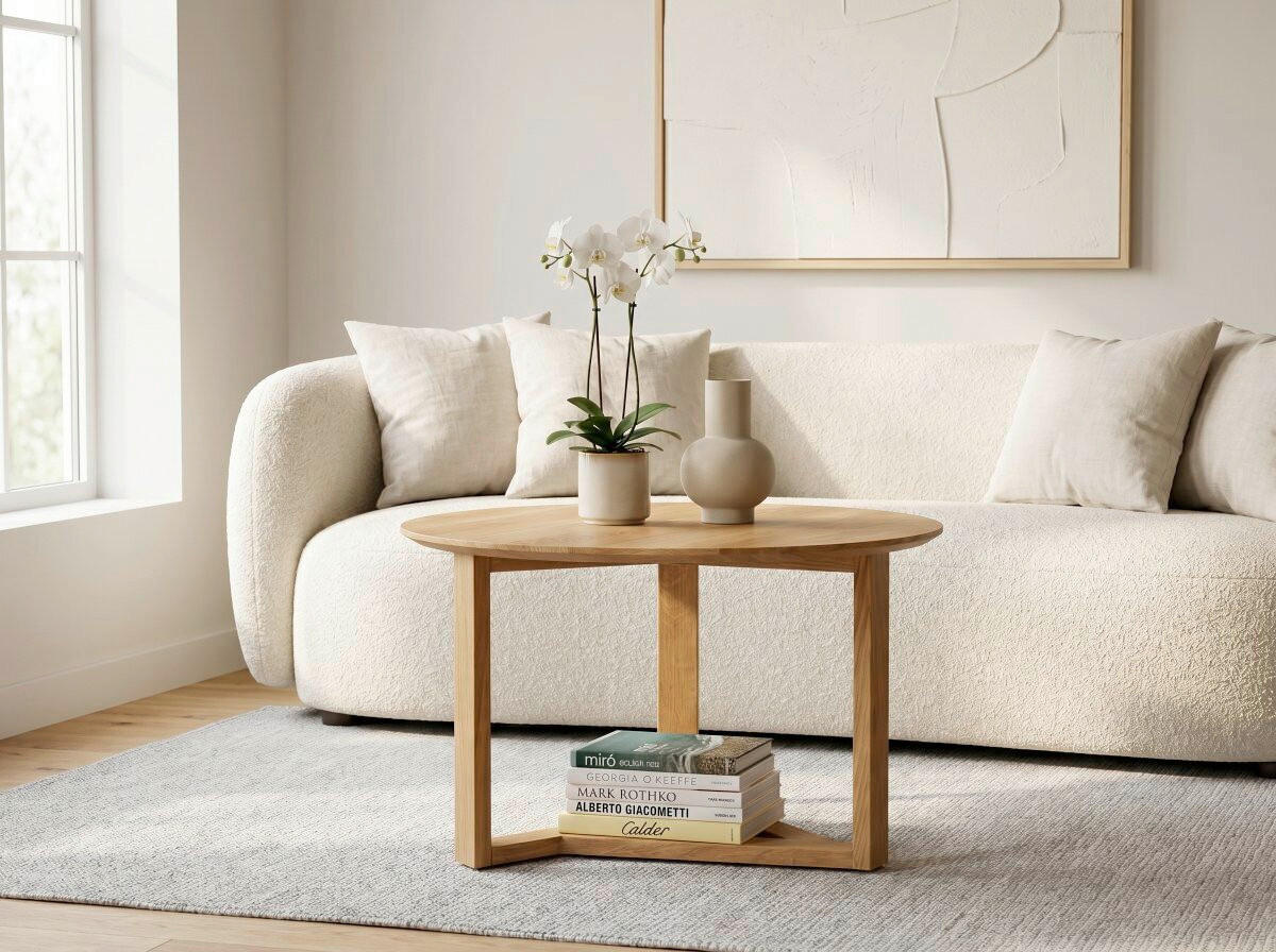 KONFERENČNÍ STOLEK, divoký dub, divoký dub - divoký dub, Design, dřevo (65/65/45cm) - Linea Natura
