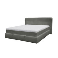PAT BOXSPRING  in gri  - negru/gri, Modern, plastic/textil (204/108/227cm) - Esposa