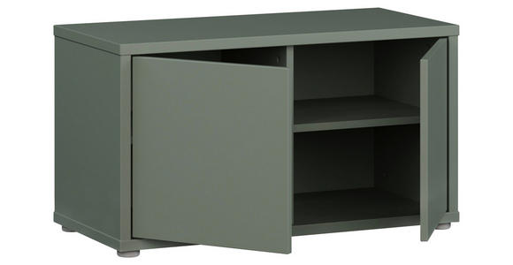 GARDEROBENBANK - Salbeigrün/Grau, MODERN, Kunststoff (74,5/41,5/34,9cm) - Carryhome