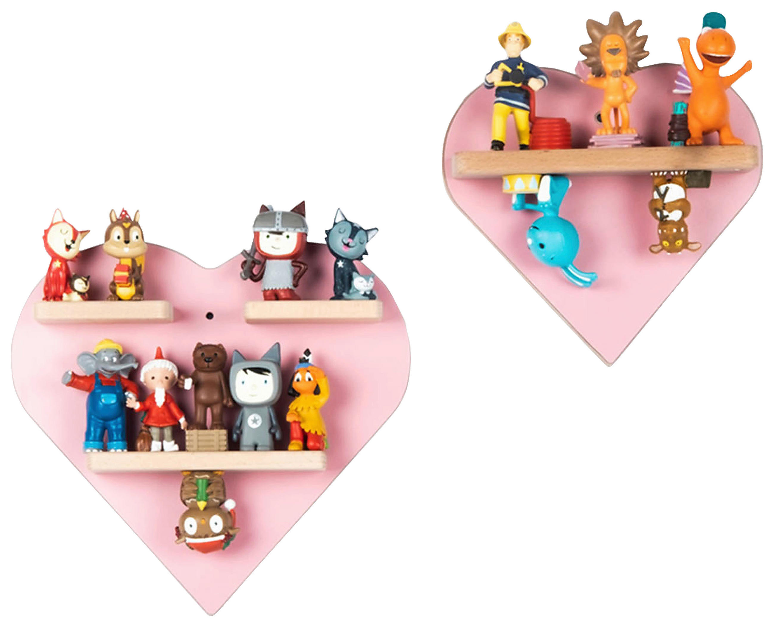 KINDERREGAL Rosa - Rosa, MODERN, Holzwerkstoff (27/27/5cm) - MID.YOU