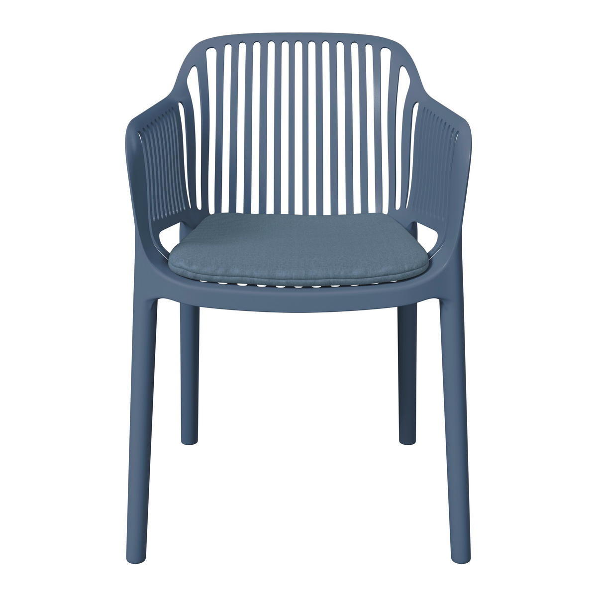 STAPELSESSEL in Kunststoff, Textil Blau  - Blau, Basics, Kunststoff/Textil (55/80/60cm) - Ambia Garden