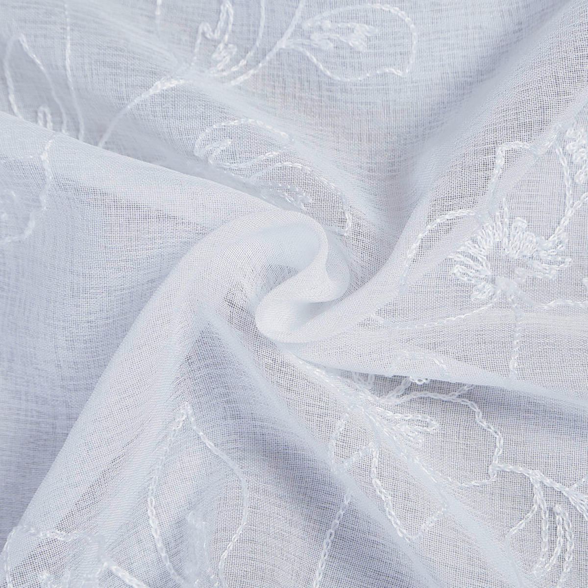 KURZGARDINE   150/50 cm   - Weiß, Natur, Textil (150/50cm)