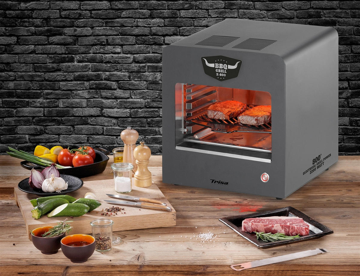 ELEKTROGRILL - Schwarz, Basics, Kunststoff (36/39,5/39cm) - Trisa Electronics