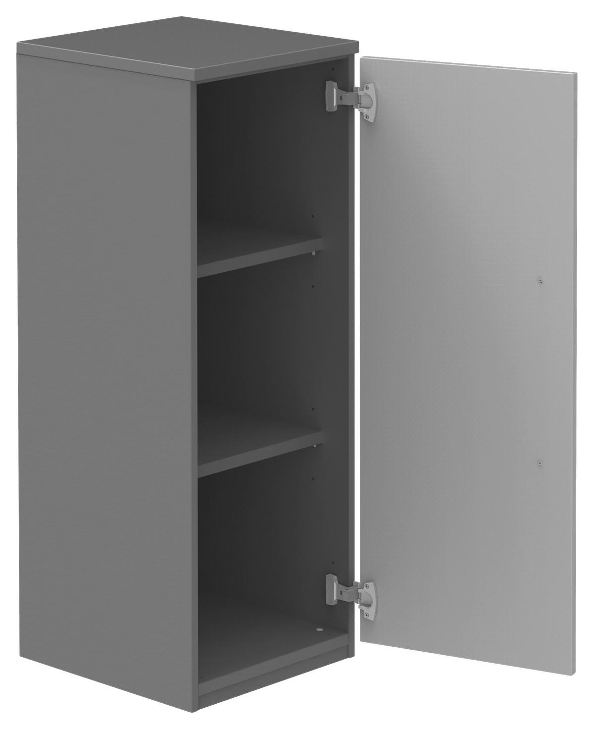 AKTENSCHRANK Anthrazit, Hellgrau  - Anthrazit/Hellgrau, KONVENTIONELL, Holzwerkstoff (40/111,7/43cm) - Moderano