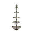 ETAGERE 5-stöckig - Silberfarben, Basics, Metall (61/139,75cm) - Ambia Home