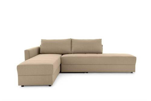 ECKSOFA Beige Webstoff  - Beige/Schwarz, Design, Kunststoff/Textil (287/229cm) - LOOKS by W.Joop