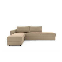 ECKSOFA in Webstoff Beige  287/229 cm  - Beige/Schwarz, Design, Kunststoff/Textil (287/229cm) - LOOKS by W.Joop
