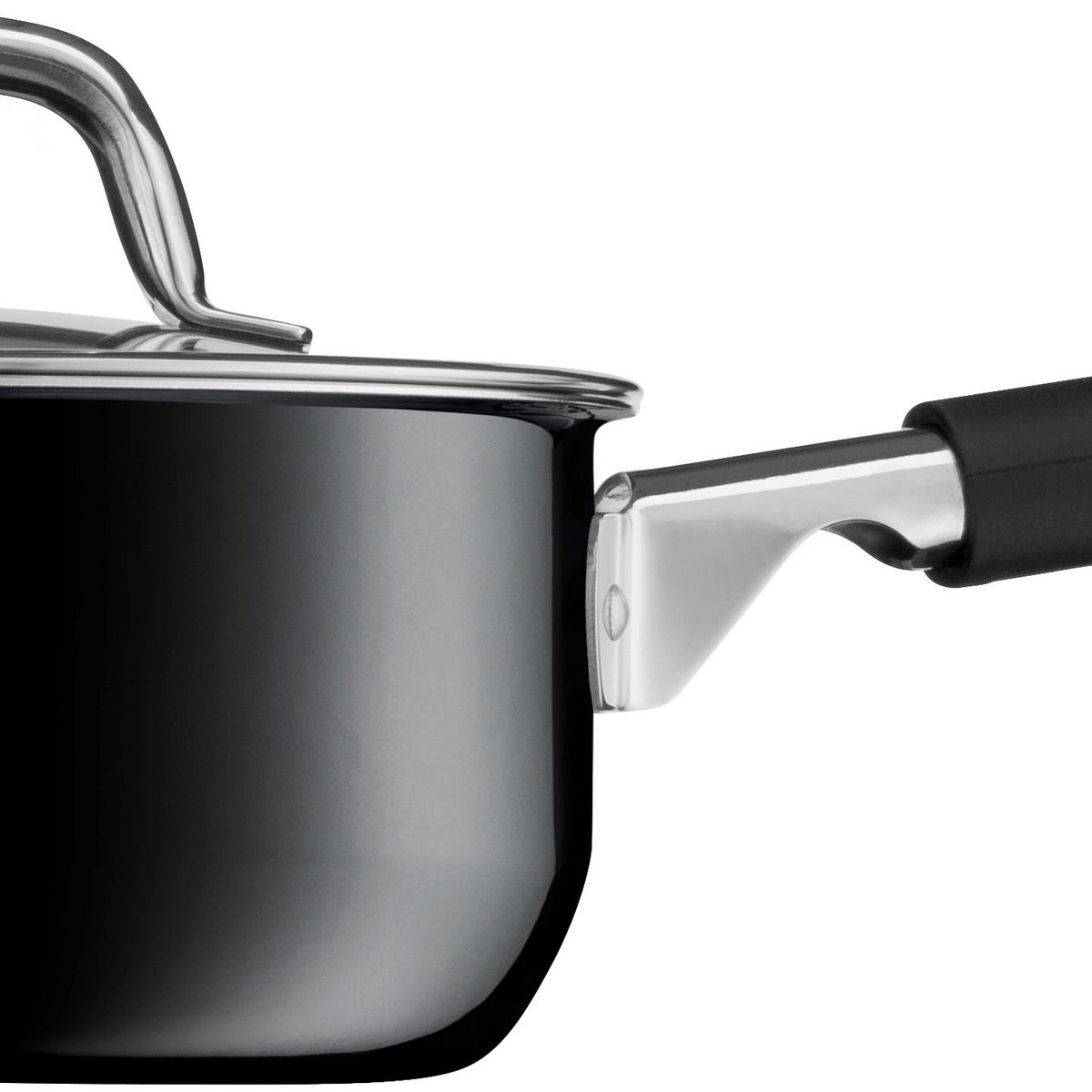 KOCHTOPFSET Fusiontec 4-teilig  - Schwarz, Basics, Glas/Metall - WMF