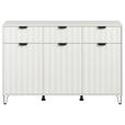 SIDEBOARD  in 138/90,5/40 cm  - Schwarz/Weiß, Basics, Holzwerkstoff/Metall (138/90,5/40cm) - Carryhome