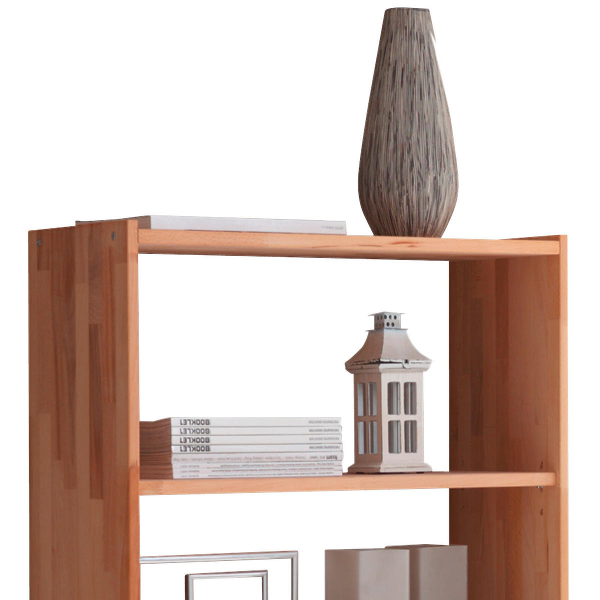 REGAL Buche massiv Buchefarben  - Buchefarben, Basics, Holz (80/145/31cm) - MID.YOU