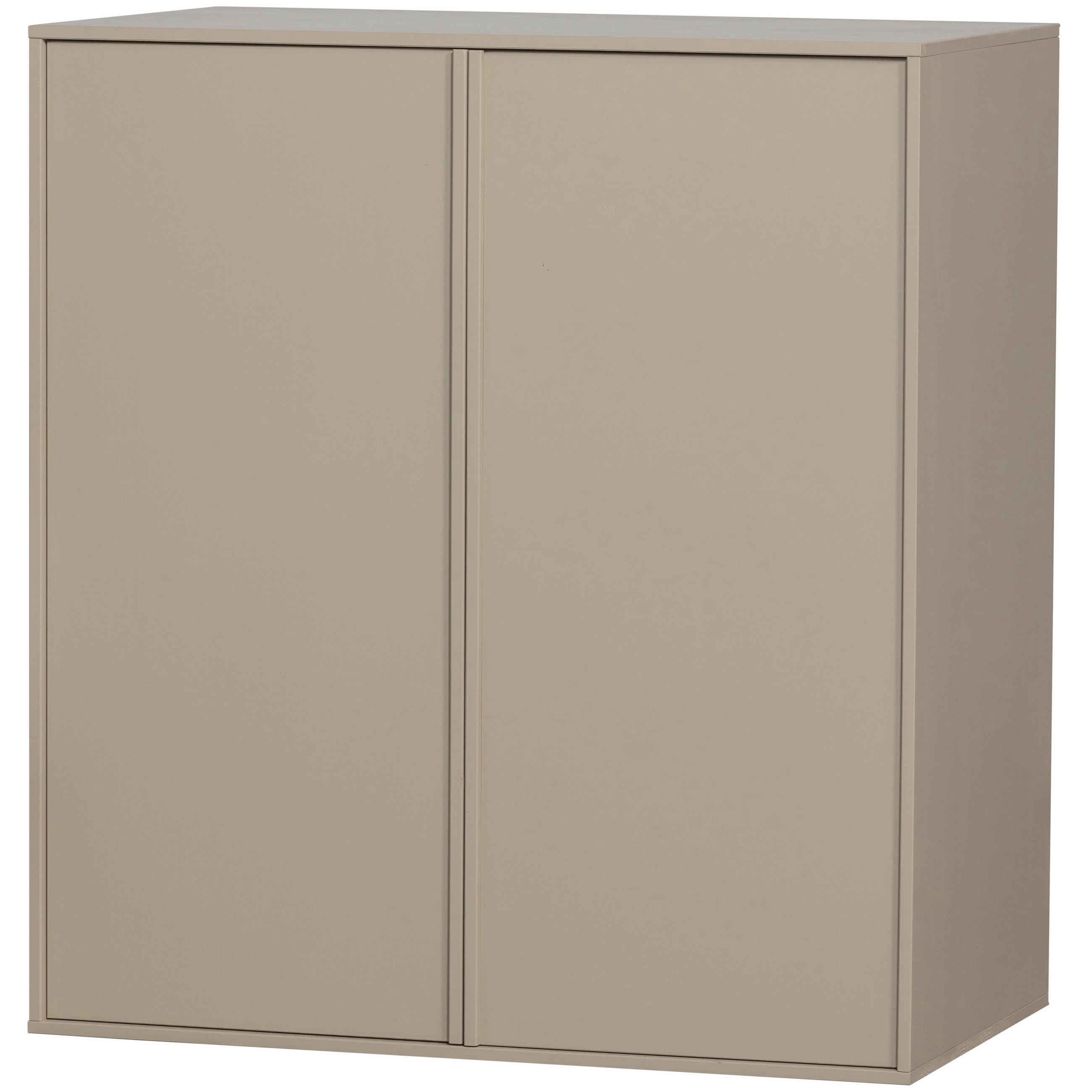 DREHTÜRENSCHRANK  in Grau  - Grau, Design, Holz (100/110/58cm) - Livetastic
