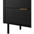 KOMMODE  in 73/75/40 cm  - Eichefarben/Goldfarben, Trend, Holzwerkstoff/Metall (73/75/40cm) - Xora