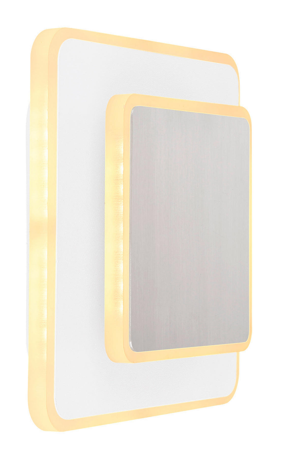 LED-WANDLEUCHTE - Opal/Nickelfarben, Basics, Kunststoff/Metall (20/5,5/17cm) - Globo