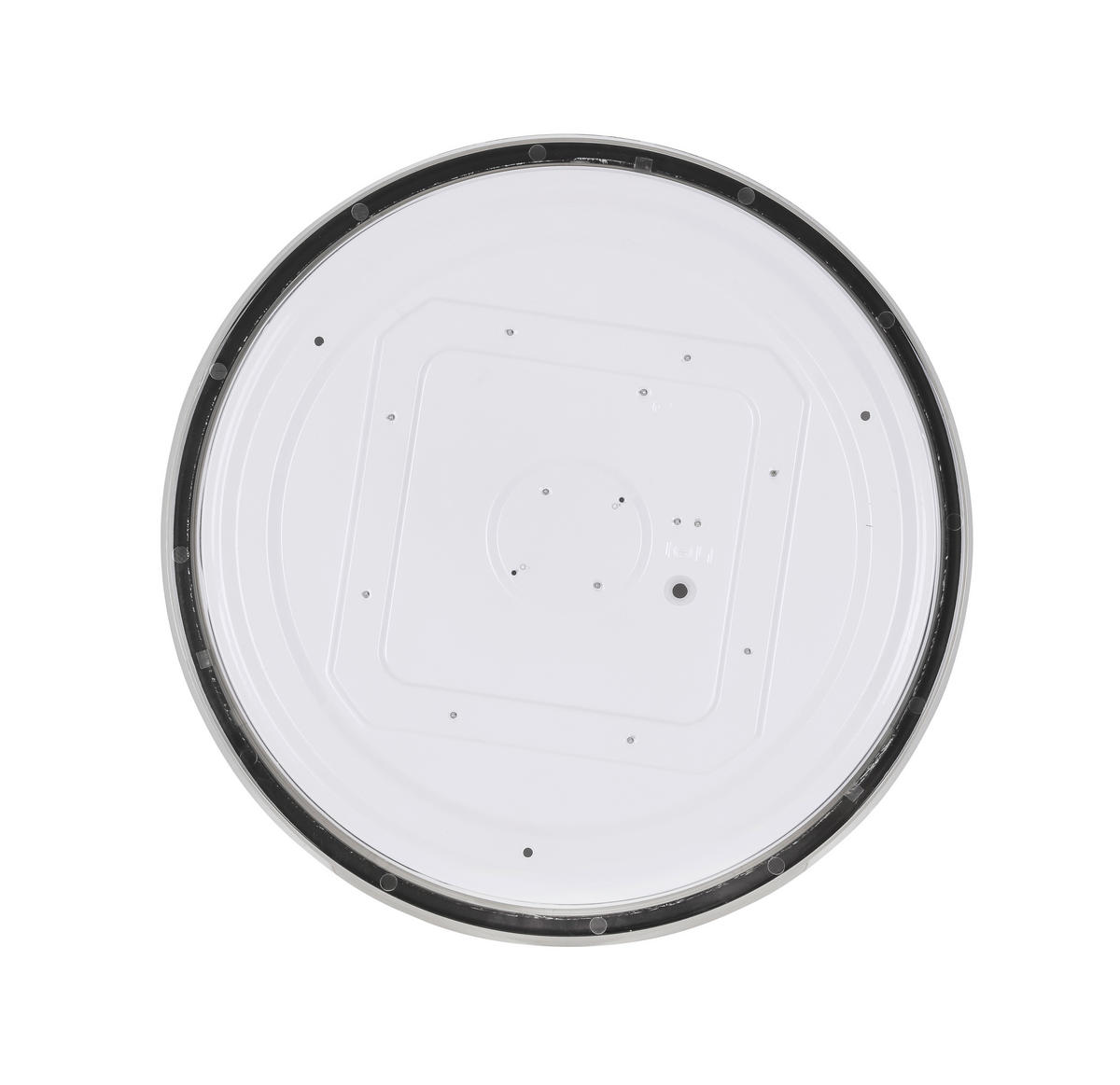 LED-DECKENLEUCHTE   - Transparent/Schwarz, Trend, Kunststoff/Metall (40cm) - Boxxx