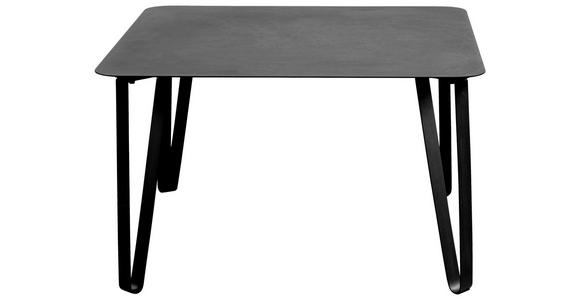 COUCHTISCH quadratisch Schwarz 75/75/45 cm  - Schwarz, Design, Metall (75/75/45cm) - Xora