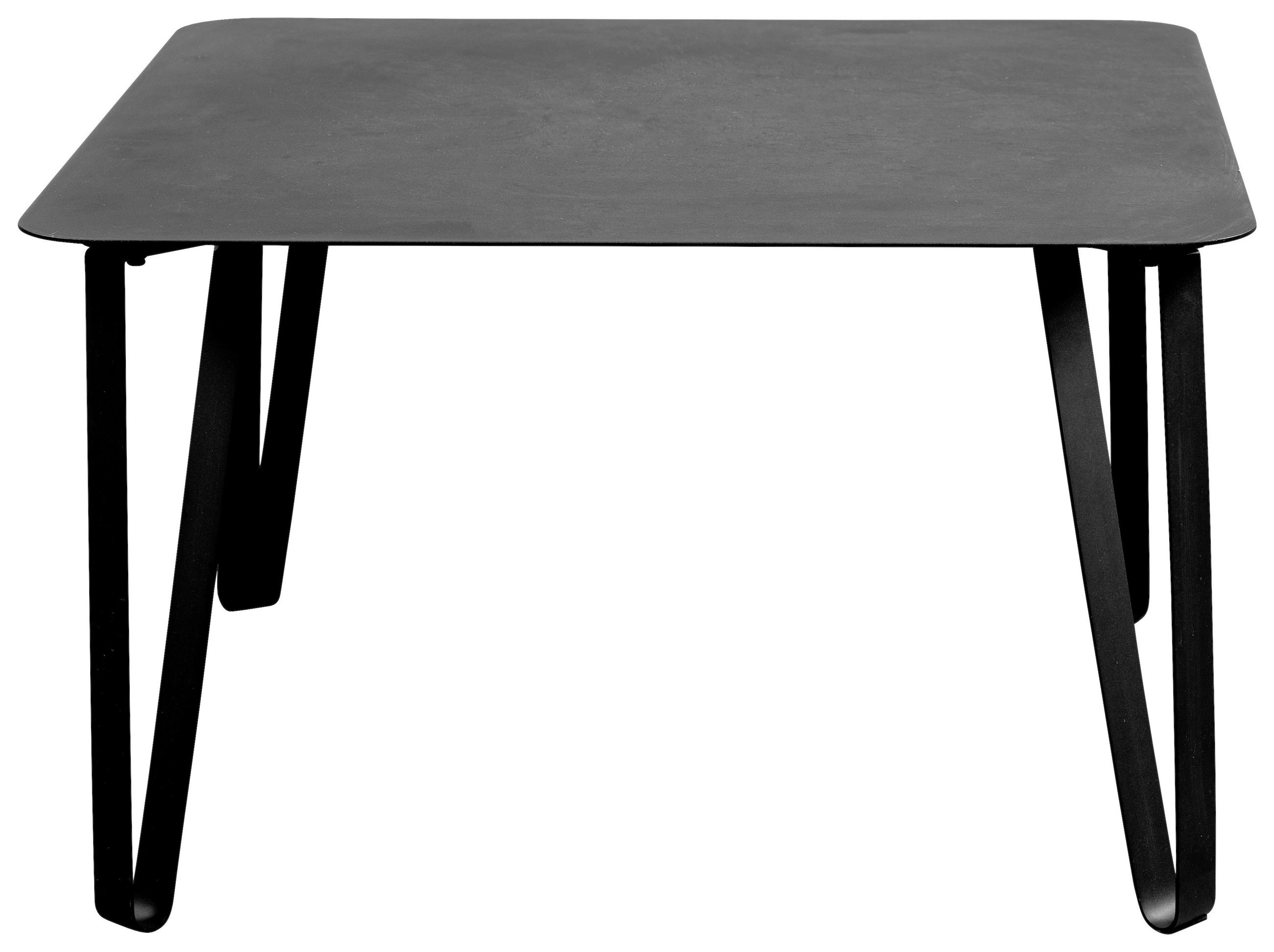 COUCHTISCH 75/75/45 cm quadratisch Schwarz  - Schwarz, Design, Metall (75/75/45cm) - Xora