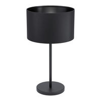 TISCHLEUCHTE 23/41,5 cm   - Schwarz, KONVENTIONELL, Textil/Metall (23/41,5cm) - Eglo