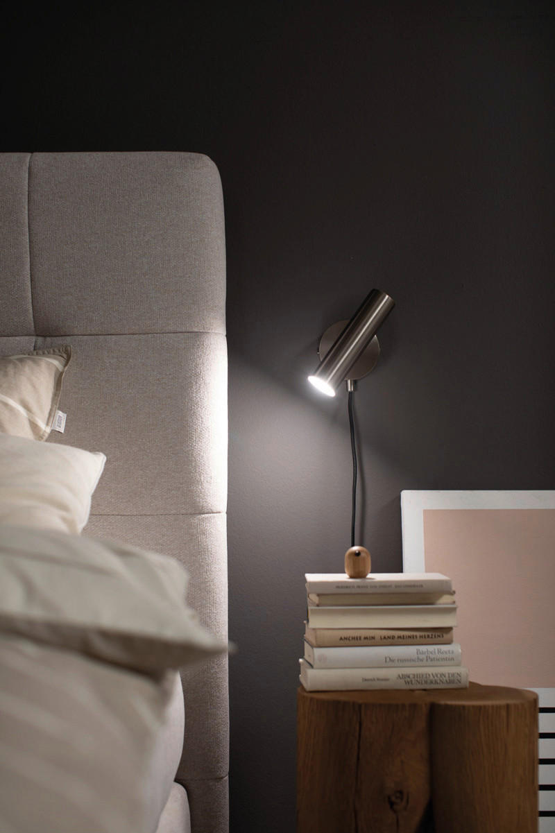 LED-WANDLEUCHTE Stina 10/17 cm   - Nickelfarben, Basics, Metall (10/17cm) - Schöner Wohnen