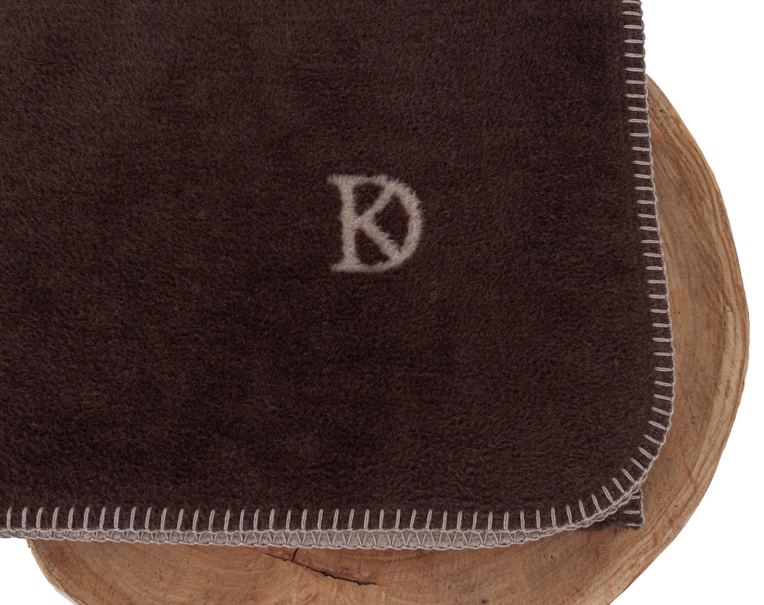WOHNDECKE FRAME 150/200 cm  - Taupe/Braun, Design, Textil (150/200cm) - Dieter Knoll