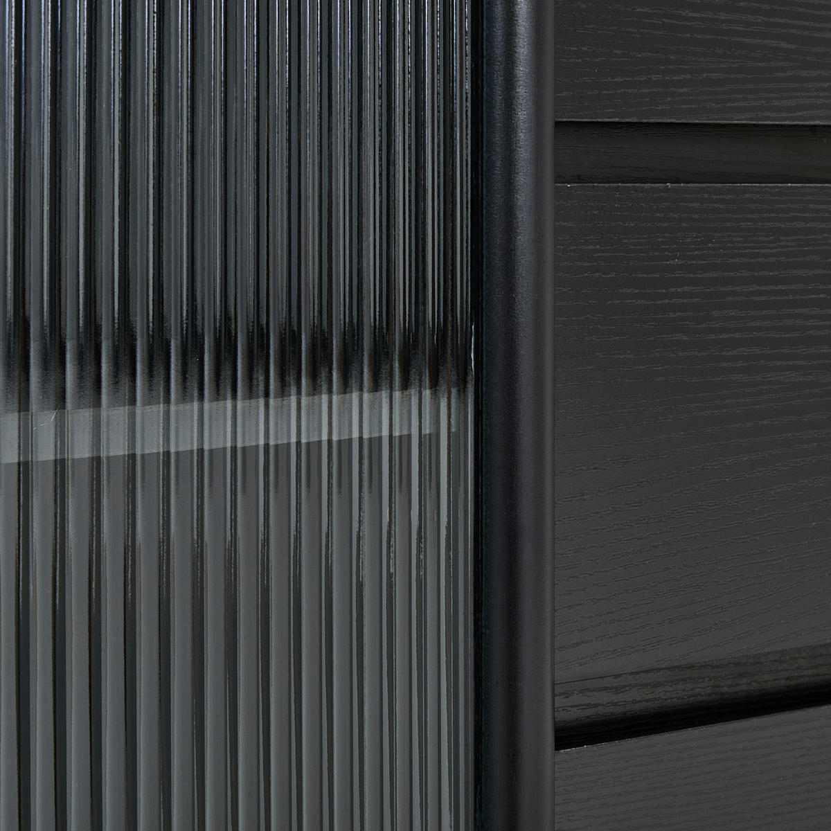 SIDEBOARD  in 111/79/40 cm  - Klar/Schwarz, Design, Glas/Holz (111/79/40cm) - MID.YOU