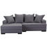 WOHNLANDSCHAFT in Textil Grau - Schwarz/Grau, KONVENTIONELL, Holz/Textil (148/238cm) - Carryhome WOHNLANDSCHAFT in Textil Grau - Schwarz/Grau, KONVENTIONELL, Holz/Textil (148/238cm) - Carryhome