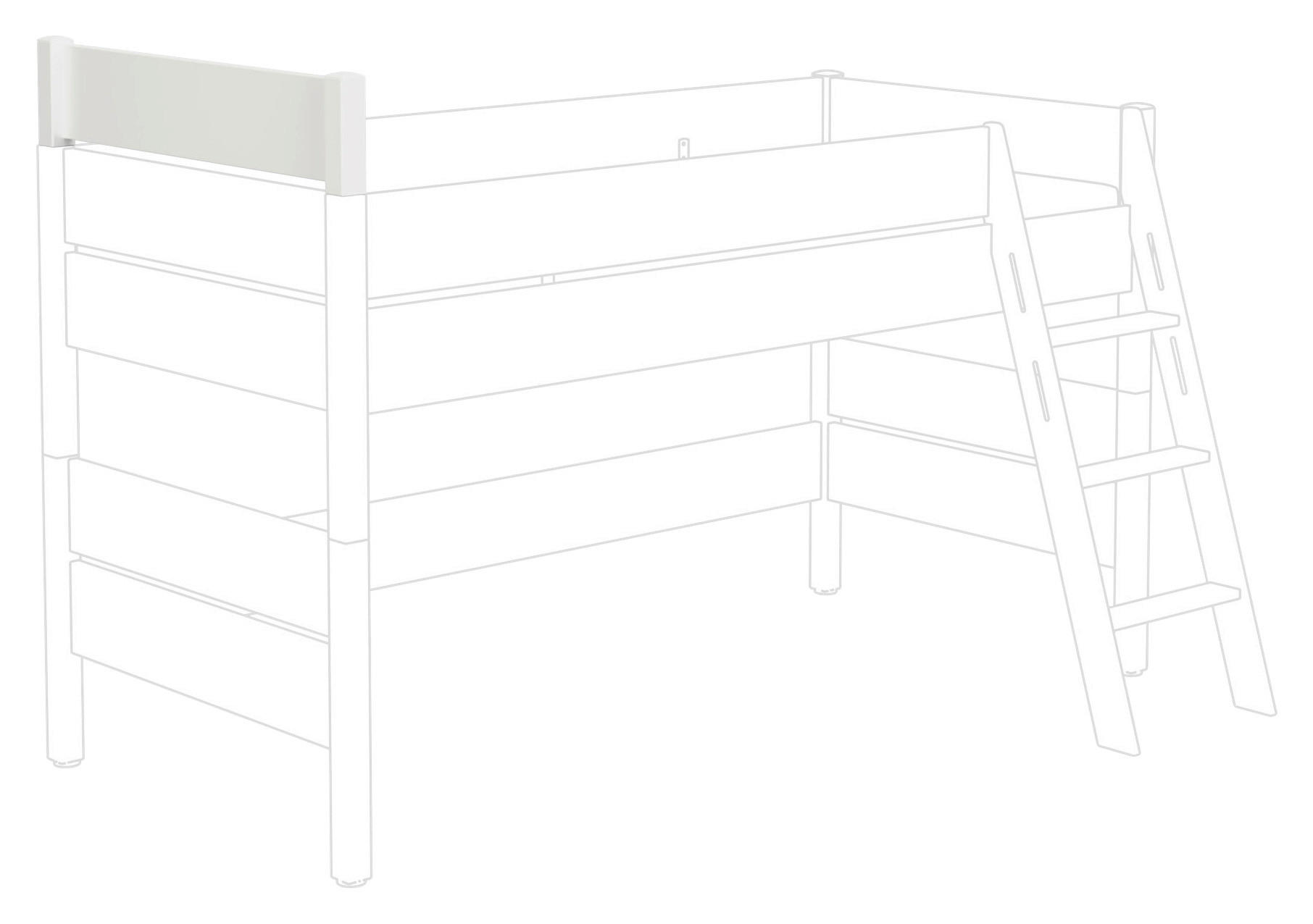 ABSTURZSICHERUNG KIRA  - Weiß, KONVENTIONELL, Holzwerkstoff (127,6/20/5,2cm) - Paidi