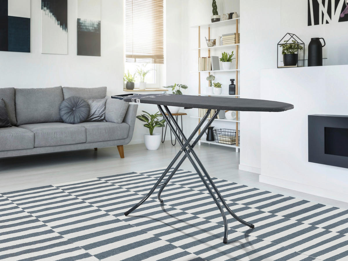 DASKA ZA GLAČANJE      120/38/88 cm  - crna, Basics, tekstil (120/38/88cm) - Leifheit