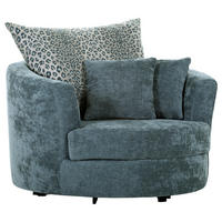 SESSEL in Flachgewebe Blau  - Blau/Multicolor, KONVENTIONELL, Textil/Metall (115/72/115cm) - Carryhome