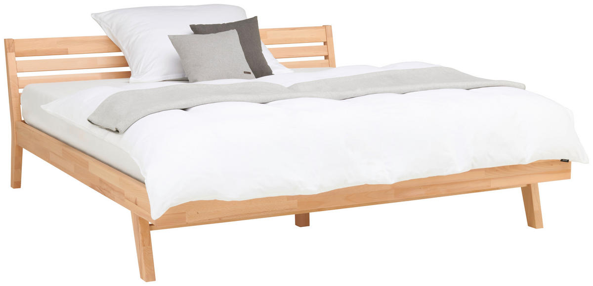BETT 180/200 cm  in Kernbuche  - Kernbuche, MODERN, Holz (180/200cm) - MID.YOU