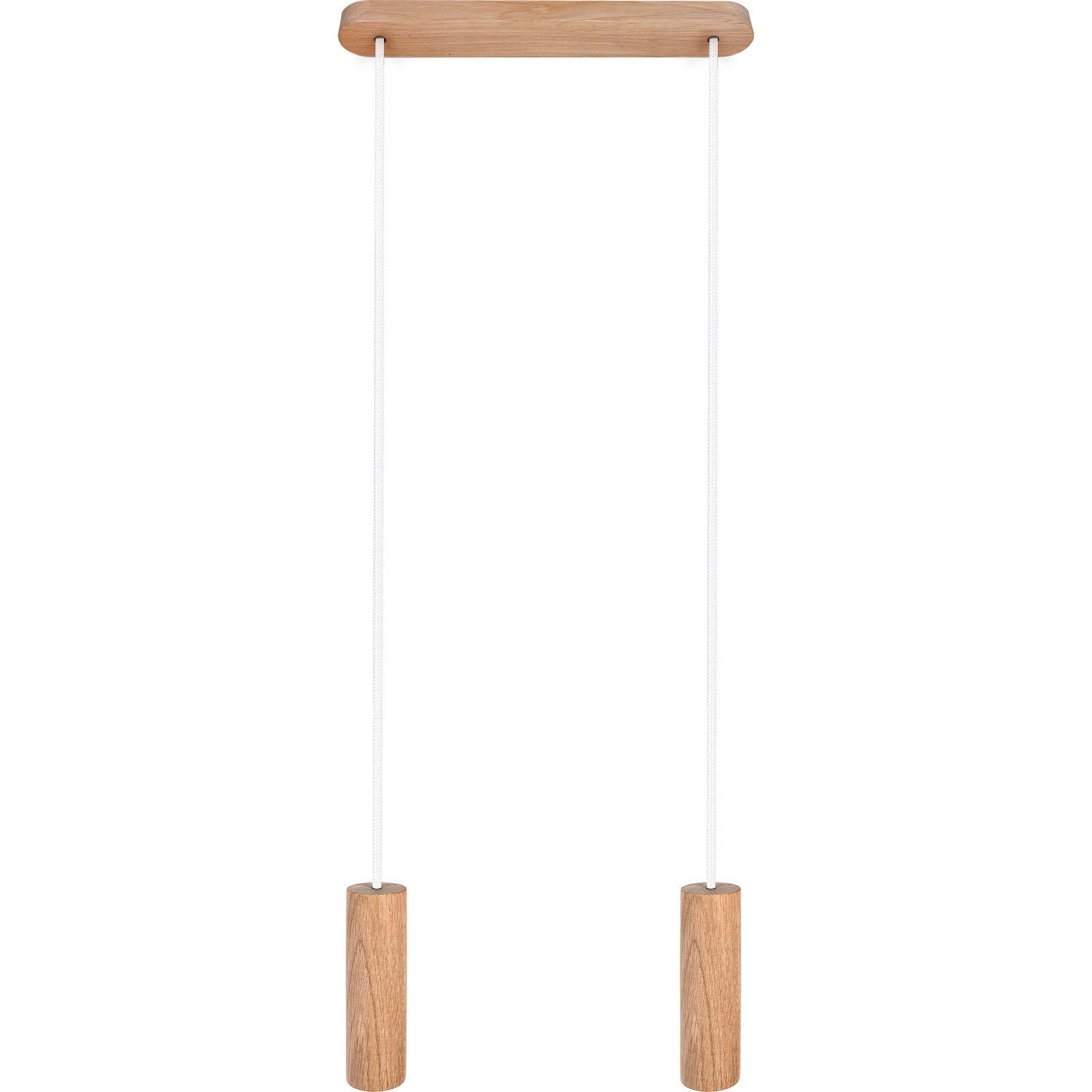 ZÁVĚSNÉ SVÍTIDLO, 37/140 cm  - bílá/barvy dubu, Natur, dřevo (37/140cm)