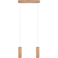 ZÁVĚSNÉ SVÍTIDLO, 37/140 cm  - bílá/barvy dubu, Natur, dřevo (37/140cm)