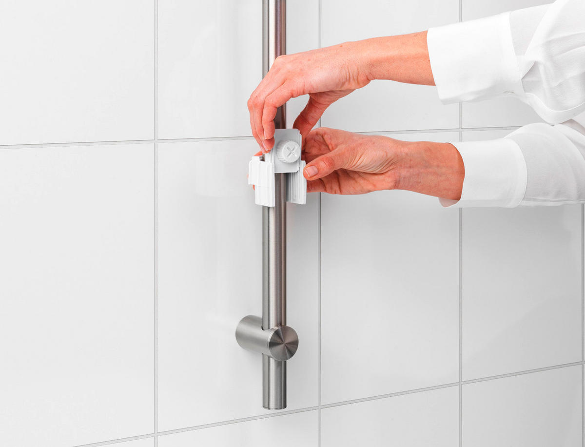KORPA ZA TUŠ KABINU  plastika  - bela, Osnovno, plastika (13,3/7,5/24,4cm) - Brabantia